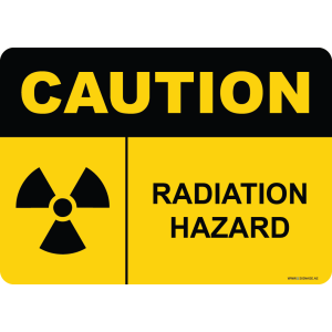 G Signage - "Radiation Hazard" - EN - OSHA Caution Sign