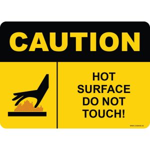 G Signage - "Hot Surface Do Not Touch" - EN - OSHA Caution Sign