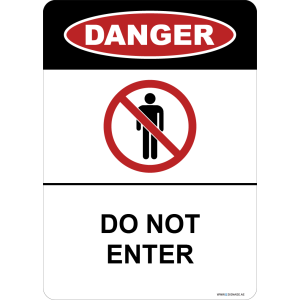 G Signage - "Do Not Enter" - EN - OSHA Danger Sign