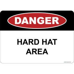 G Signage - "Hard Hat Area" - EN - OSHA Danger Sign