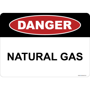 G Signage - "Natural Gas" - EN - OSHA Danger Sign