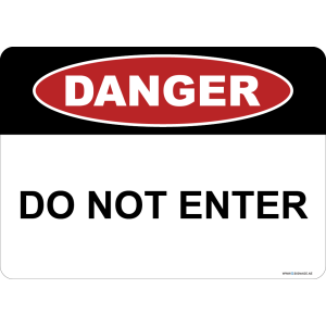 G Signage - "Do Not Enter" - EN - OSHA Danger Sign