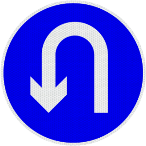 G Signage - U-TURN - Traffic Sign