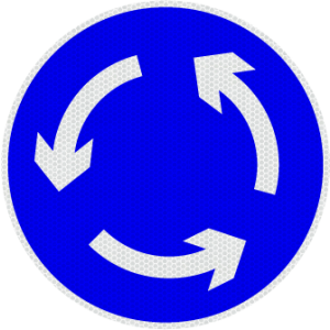 G Signage - ROUNDABOUT - Traffic Sign
