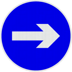 G Signage - RIGHT ONLY - Traffic Sign