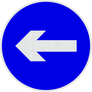 G Signage - LEFT ONLY - Traffic Sign