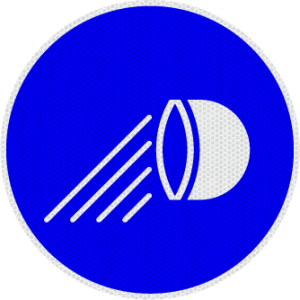 G Signage - USE DIPPED HEADLIGHTS - Traffic Sign