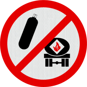 G Signage - NO INFLAMMABLE GOODS - Traffic Sign